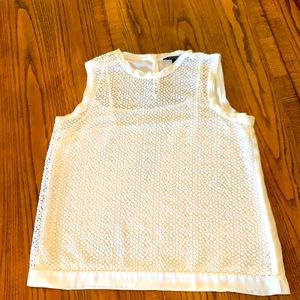 Banana Republic white two piece blouse size Large
